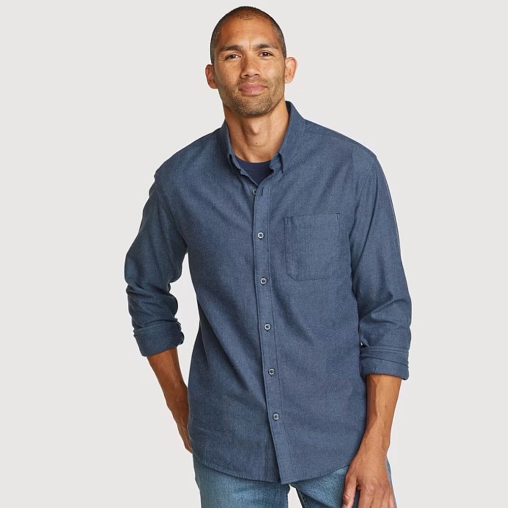 Eddie Bauer Eddie’s Favorite Flannel Shirt Cotton Classic Fit XL